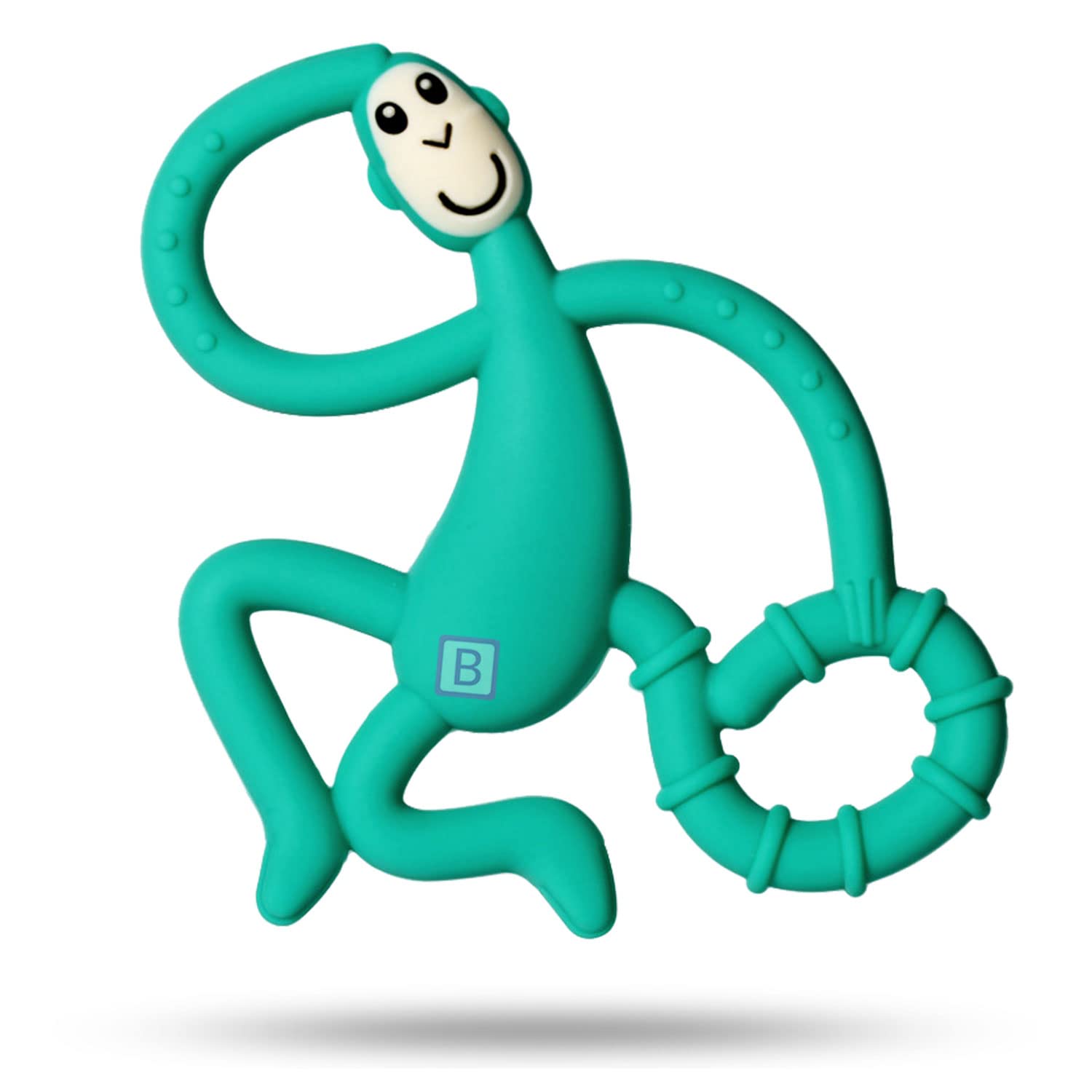 Bembika Baby Teether Toys Monkey Shape, Baby Teether Silicone, Baby Teether Keys, Baby Teether Toothbrush (Green Color).-image-42