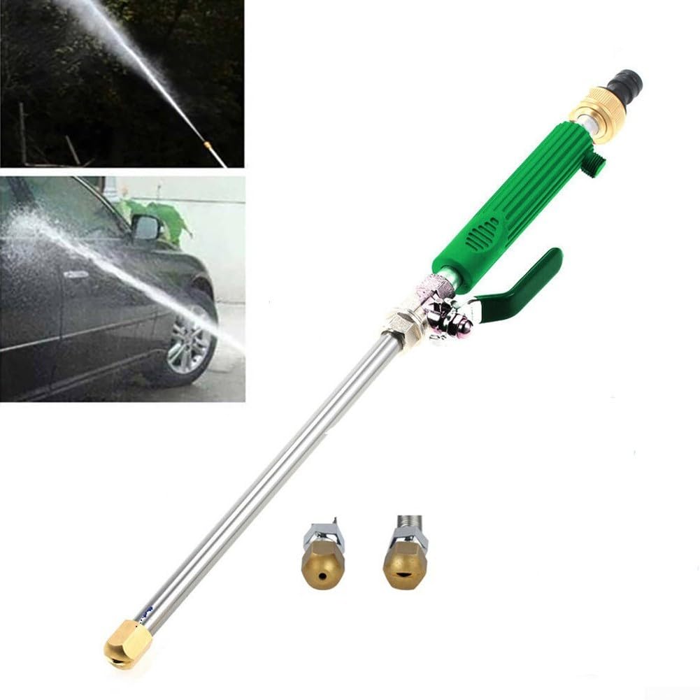 Hydro Jet Wasserschlauchdüse – Edelstahl Reinigungsstab Mit 2 Düsen | Für Abflüsse, Terrassen & Autos | Mit 6,35 Mm Schnellstecker