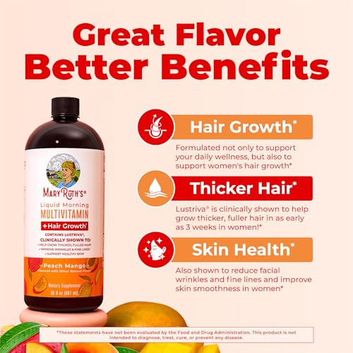 image for MARYRUTH'S Liquid Multivitamin+Hair Growth | Clinically Tested for Thi