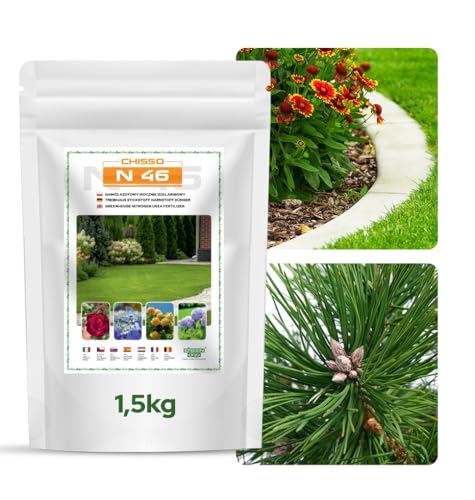 GREEN ORO CHISSO N 46 1,5KG Fertilizante de urea para césped, setos, árboles, flores y arbustos