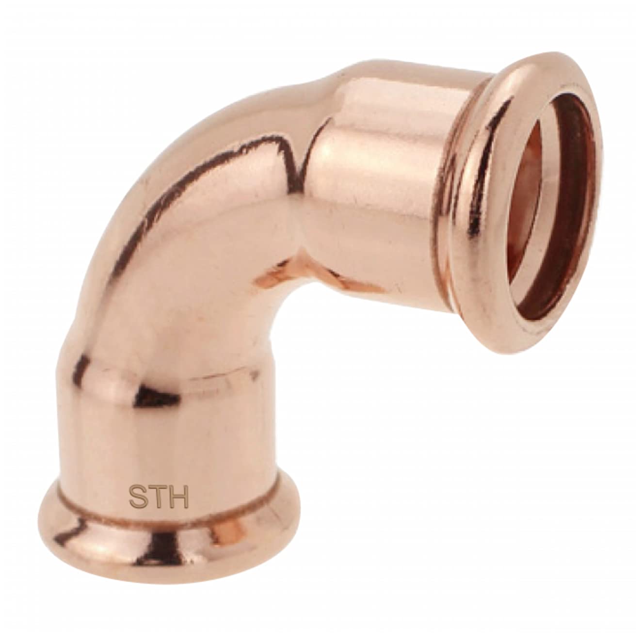 Adlink Bronze M-Press 22Mm 90º Equal Elbow Water Press Fitting Pack Of 10 (M-Profile)