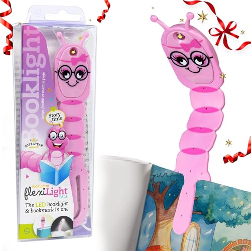 Gifts for Readers & Writers Luz de Lectura Flexilight Pal | Marcador y Luz de Lectura 2 en 1 | Lámpara LED con Clip | Luz de Libro para Leer para Niños, Adultos | Accesorios Libros | Regalo Lectores