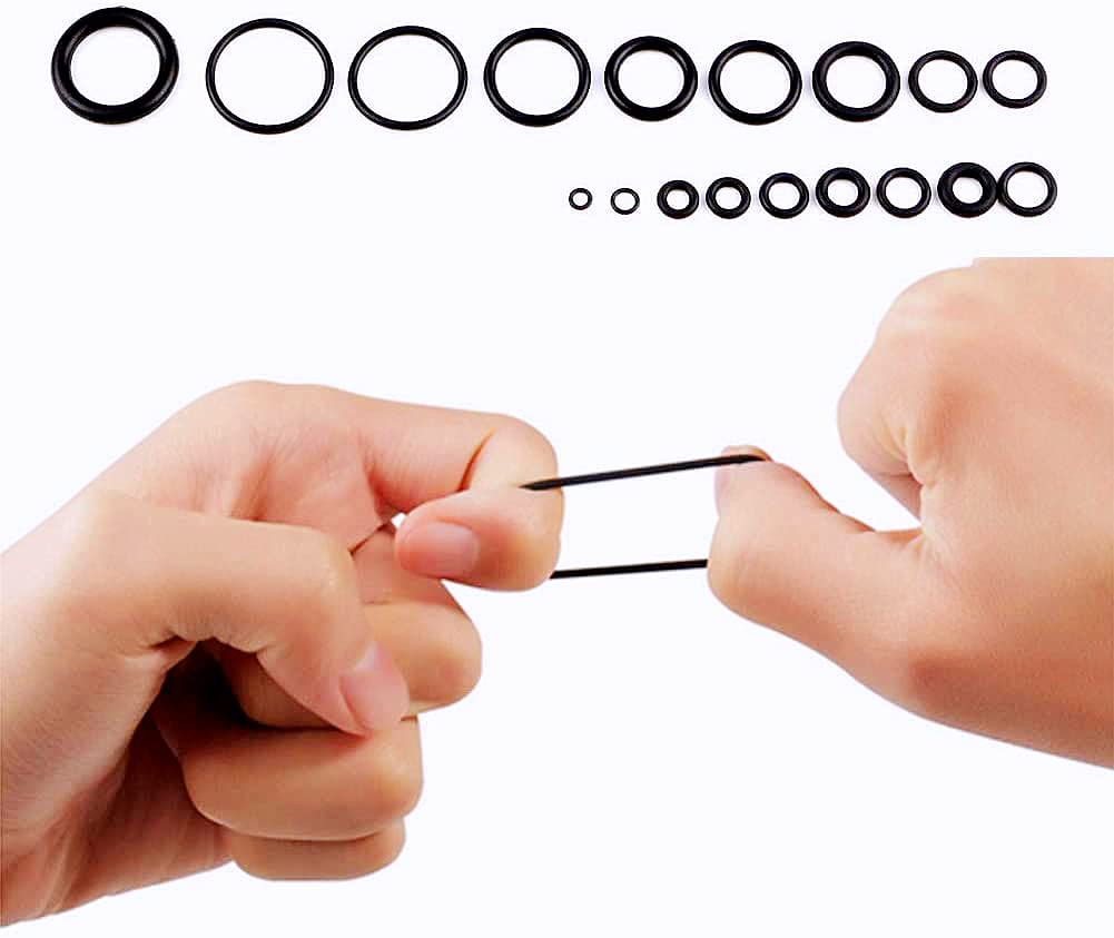 Kit di O-Ring in Gomma HUAZIZ 3mm-22mm 225Pcs per Riparazione Climatizzatore Auto
