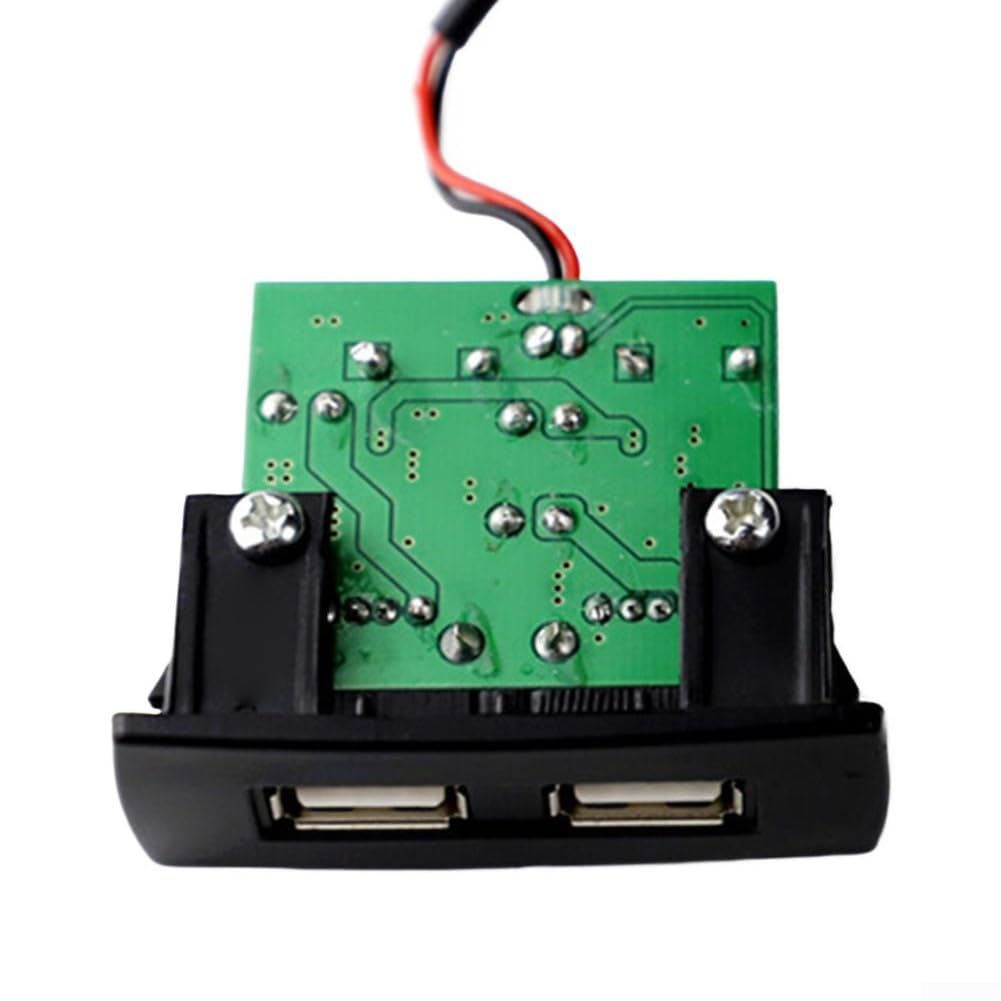 Puerto de carga USB Interfaz de cargador de coche para Mercedes-Benz Vito 2016-2020 Consola central Adaptador de carga rápida 2.4A Negro