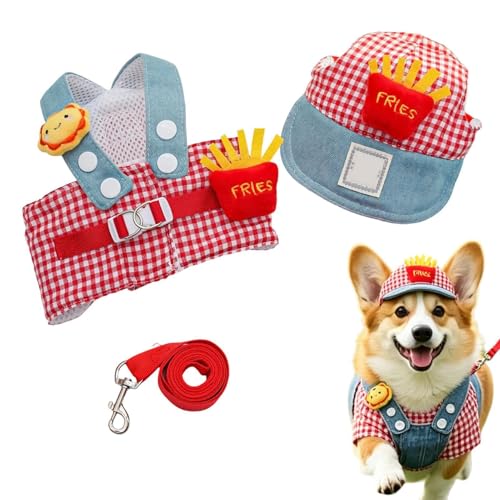 Hundegeschirr - Verstellbares -Accessoire | Geschirrweste mit Trainingsseil-Set für Hunde | für kleine, mittlere und große Welpen Outdoor alltägliche Spaziergänge Outdoor
