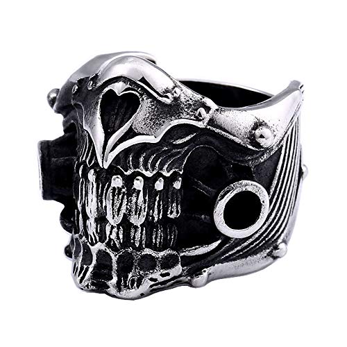 Image of Genuine Stainless Steel Ring Jewelry for Men Fashion Punk Biker Skull Rings