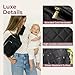 Lion & Light® Small Diaper Bag - Mini Diaper Bag with Portable Changing Pad, Fanny Pack Crossbody Bags for Baby & Toddler, Black Travel-Friendly Baby Tote with Adjustable Strap & Zippered Pockets