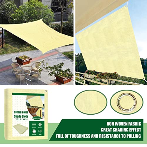 9 x 11in Sun Shade Sail - 95% UV Blocking Sun Shade Sails - Portable Rectangle Canovas Covers for Outdoor Activities… - Image 7