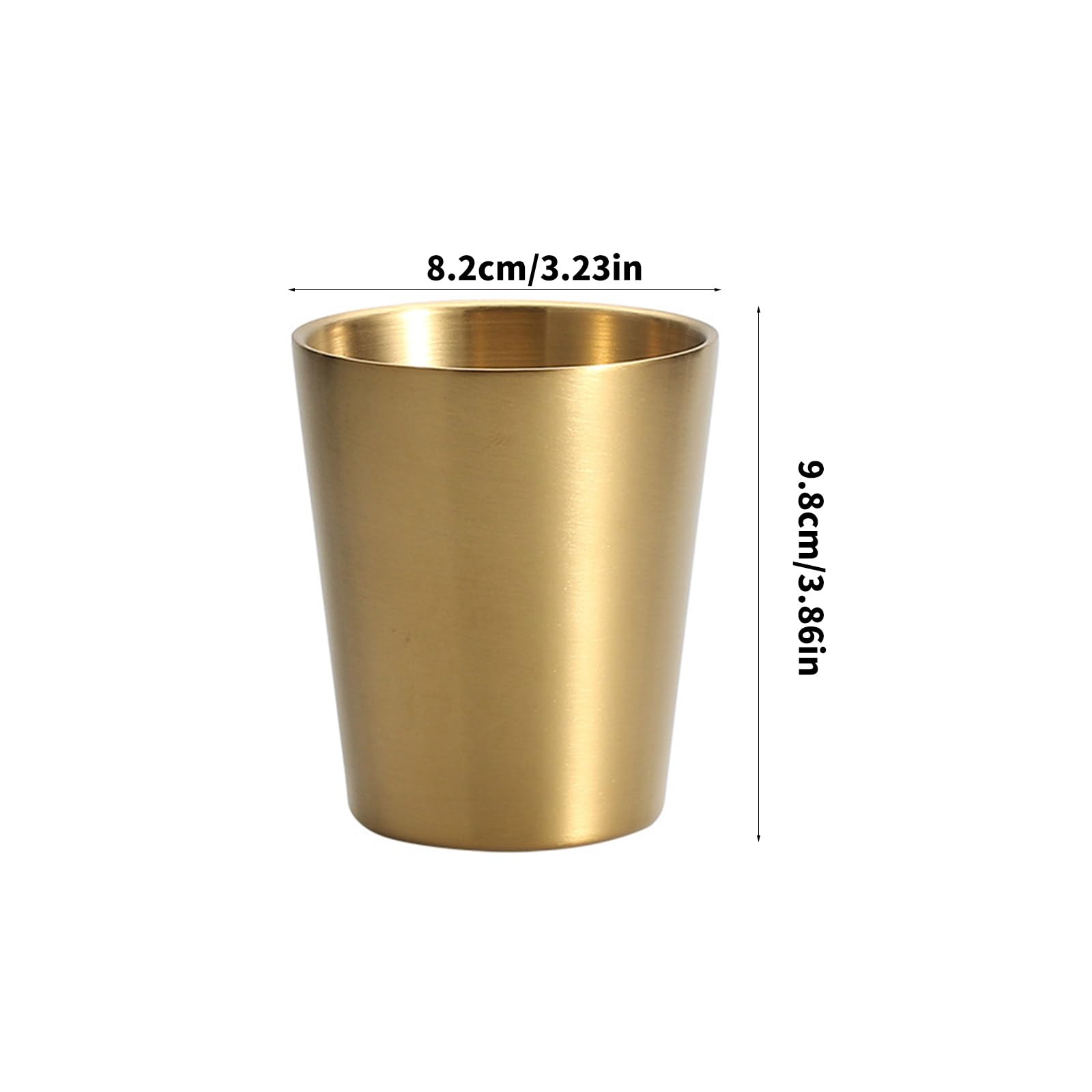 Lot de 4 gobelets isolés à double paroi Gobelet en acier inoxydable pour l'extérieur Tasse à café empilable résistante à la chaleur Utilisation