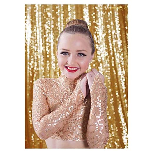 ShinyBeauty 4FT*6FT Gold SEQUIN PHOTO Backdrop Photo Booth Sequin Backdrop Photography Backdrop Photobooth Prom Backdrop Candy Buffet Backdrop Wedding Ceremony by ShinyBeauty