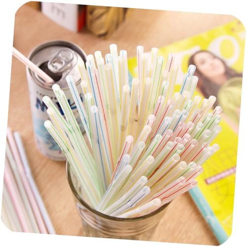 Pitillos plásticos flexibles 600 pcs multicolor miniatura 4