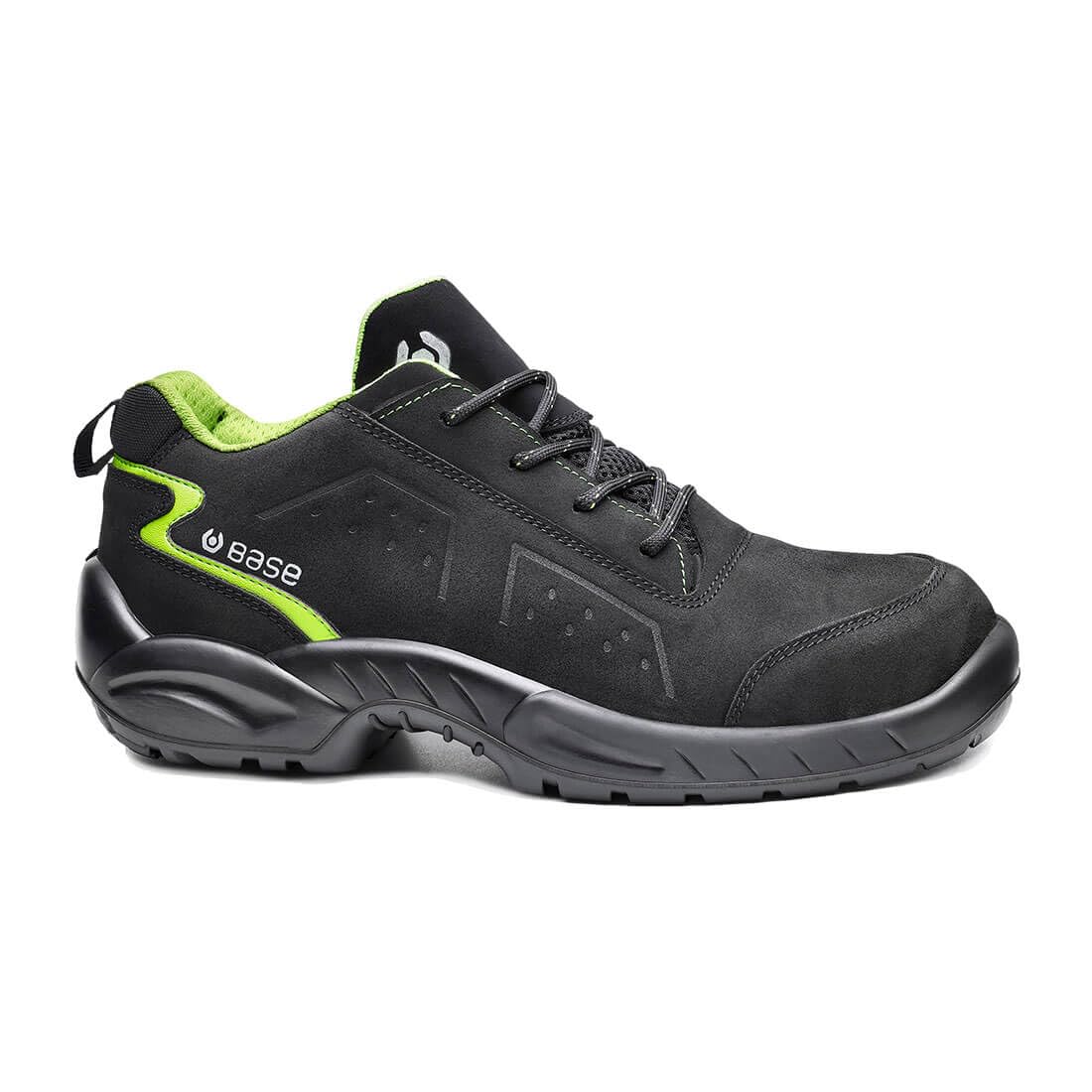 BASE Protection Chester S3 SRC Zapato de Seguridad, Talla: 49, Color: Negro/Verde, B0178BGN49