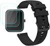 IDW25 Smartwatch Accessories - Quick Release Watch Band with [3 Pack] Screen Protector Not Glass, Replacement Bands Strap Compatible for KALINCO SENBONO Mikego BOOOMIC Smart Watch IDW25