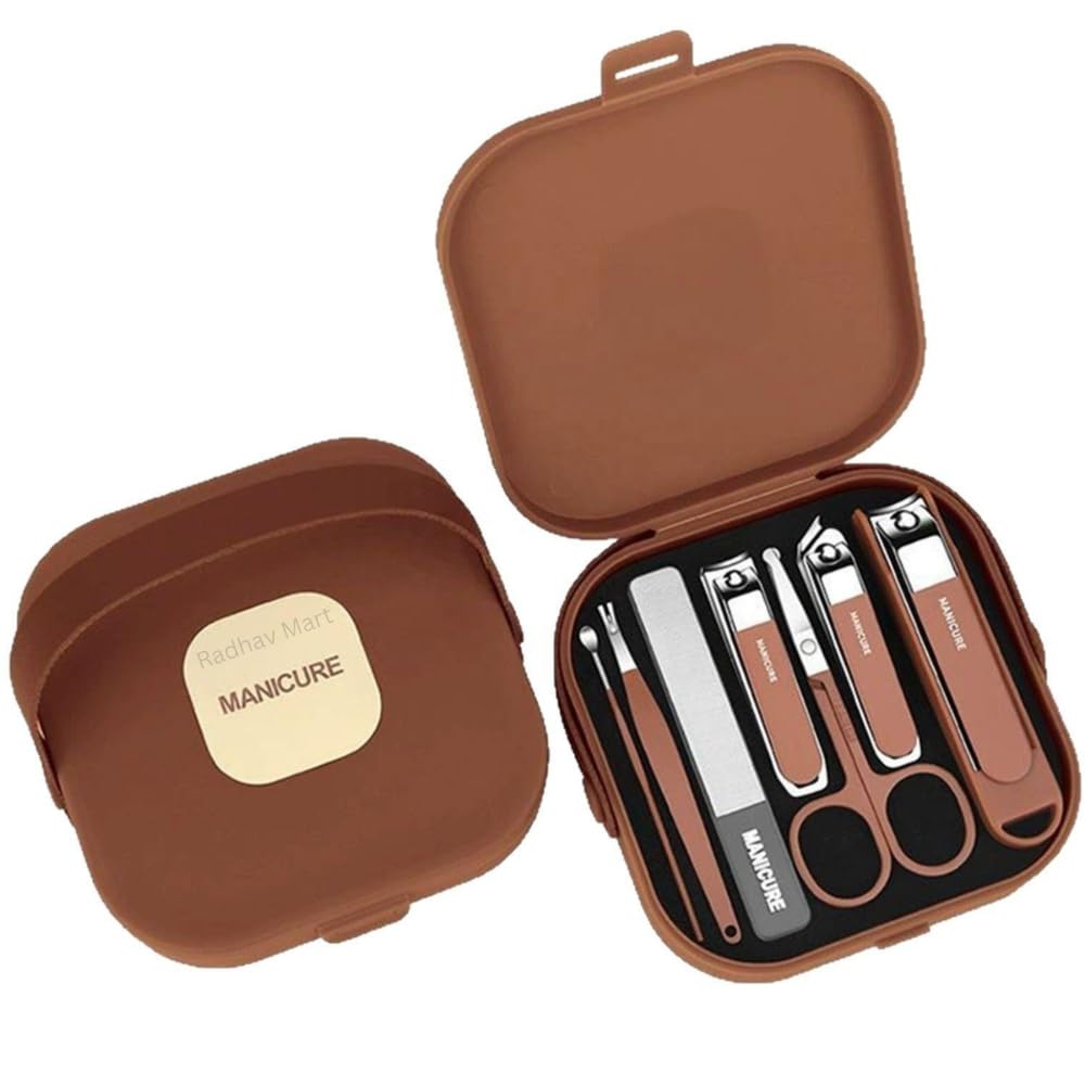 Radhav Mart 8 in 1 Nail Clipper Set – Professional Manicure Set & Pedicure Kit for Men & Women | Portable Nail Clippers Set Stainless Steel | Personal Grooming Kits.