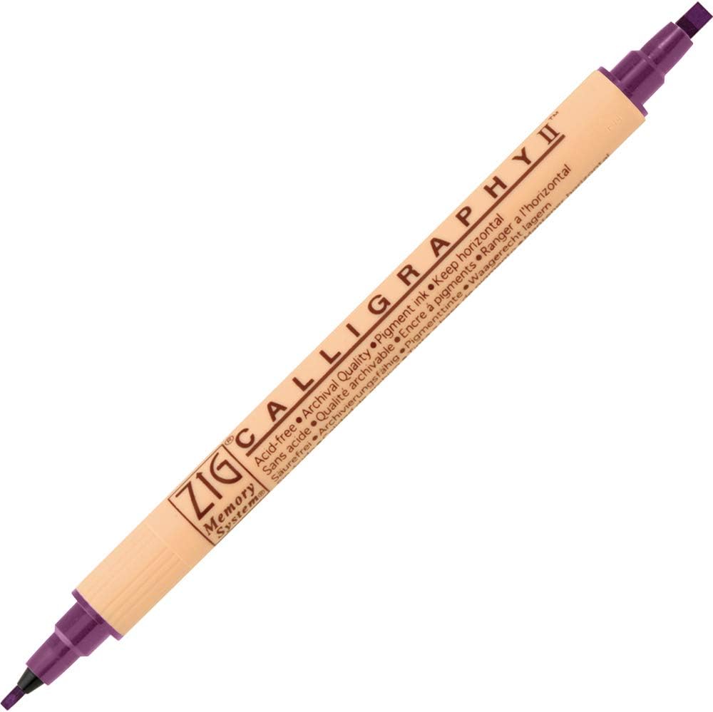 ZIG MEMORY SYSTEM CALLIGRAPHY II 801 AUBERGINE PACK OF 1