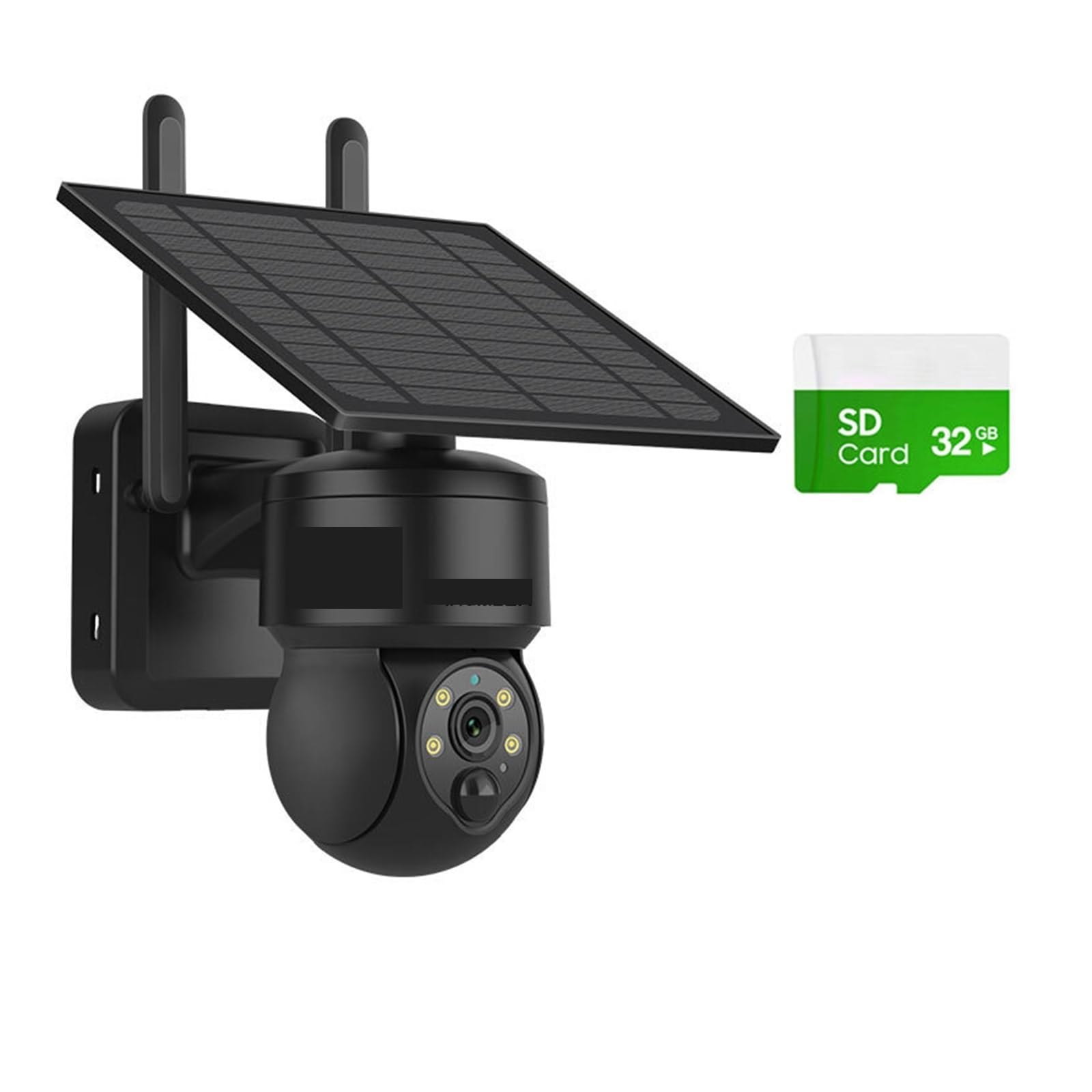 Oshpmbdlyfj Wifi 32Gb 8Mp Tuya Solar Camera Pir Motion Detection, Can Be Installed Separately, Video Surveillance Cctv Supports(Wifi 32Gb)