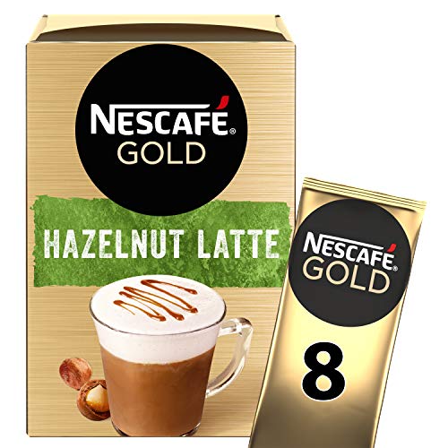 Nescafé Gold Hazelnoot Latte oploskoffie - 6 doosjes à 8 zakjes - Afbeelding 3
