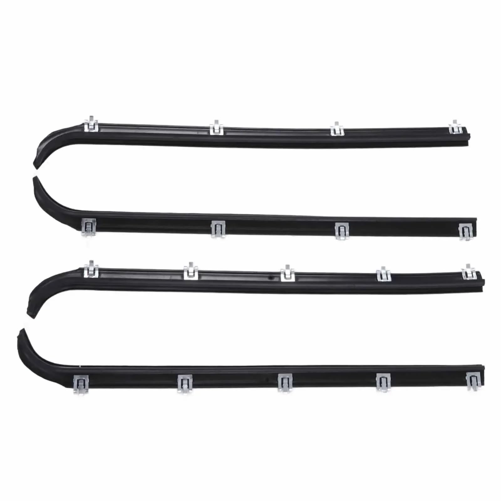 Glilar One Color Automotive Window Seals Compatible With For Bronco For F250 F350 1987-1997 Window Sweep Felts Seals Weatherstrip Kit Replacement Am41543318