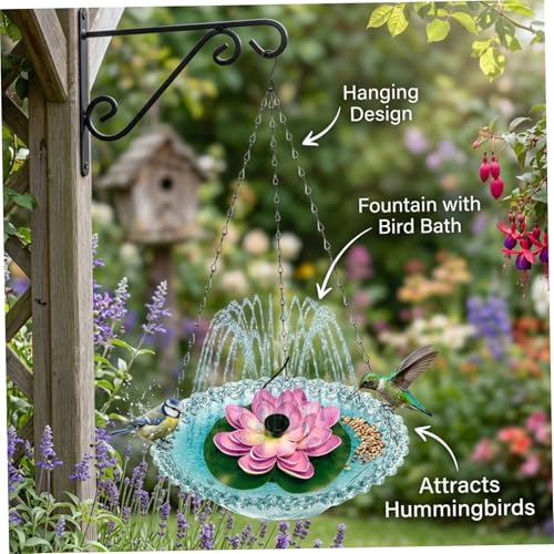 Fontaine alimentée extérieure pour attirer les colibris - 6