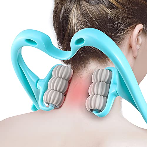 Kxk Neck Massager, Trigger Point Massager Tool For Pain Relief Deep Tissue, Handheld Shoulder Massager With 6 Wheel Pressure Point Suitable For Legs Waist Neck And Shoulder Relaxer #TOP24