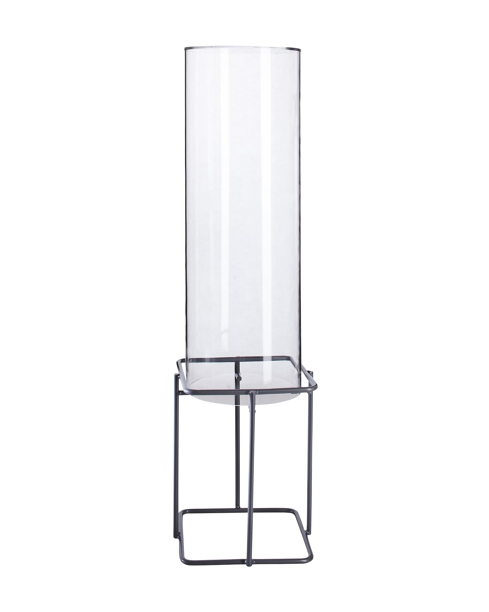 Weltbild Torre de peces Logistic con base de 90 cm x 20 cm de diámetro, torre de peces para estanque de jardín con base como columna de agua con peces, decoración de estanque con tubo de cristal