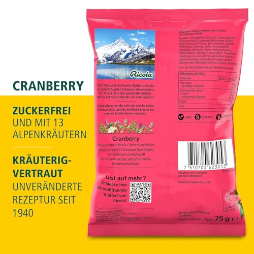 RICOLA o.Z. Cranberry Bonbons - Thumbnail 2