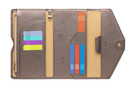 Preisvergleich Produktbild Zoppen Ver. 4 Reiseetui, RFID-blockierend, Ausweis, Reisepass, dreifach faltbar, Dokumenthalter, #18 Chocolate (Braun) - TG001