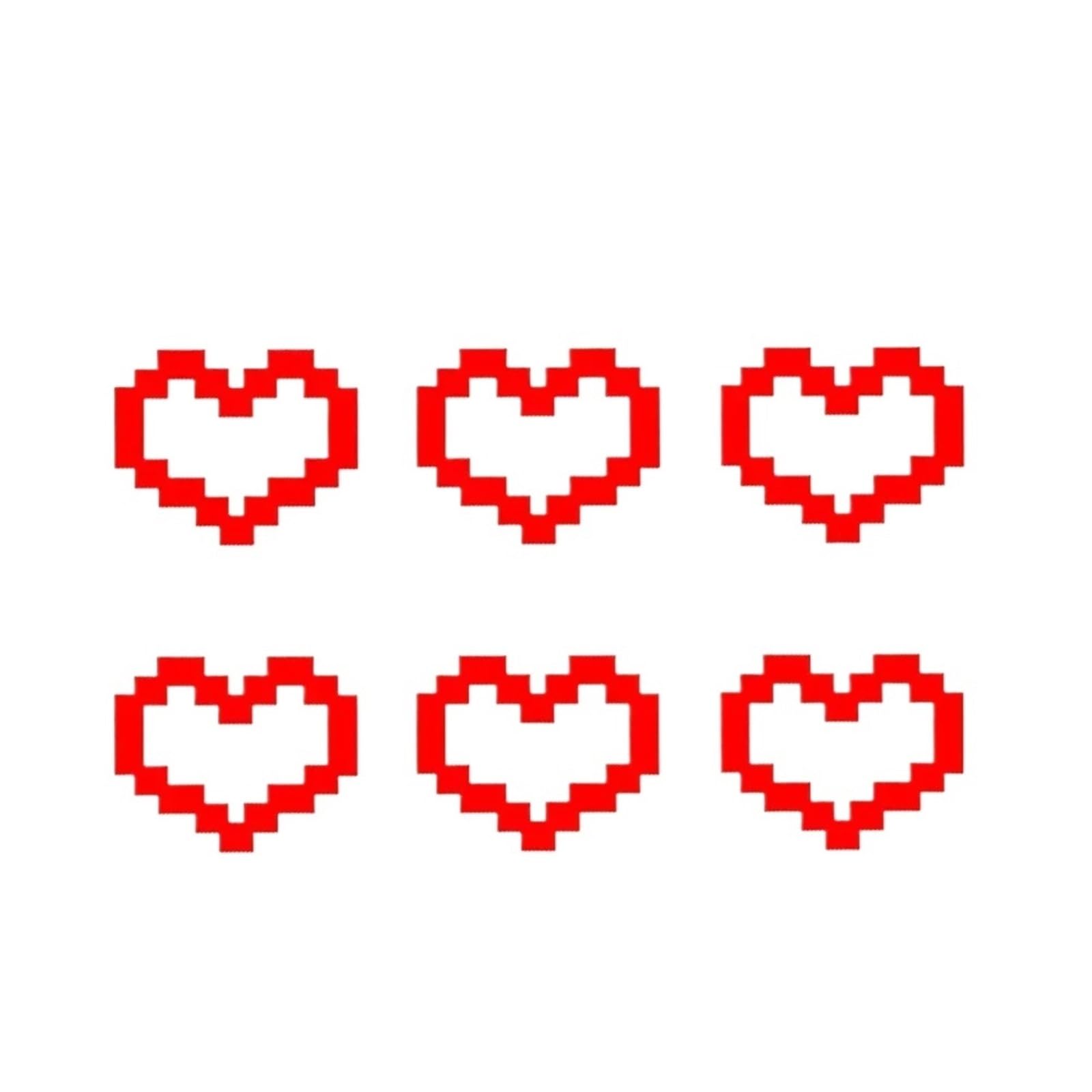 ZUXWUX Car Decal Heart Sticker for Car Laptop Window Motorcycle Decal Love Stickers(Color3)