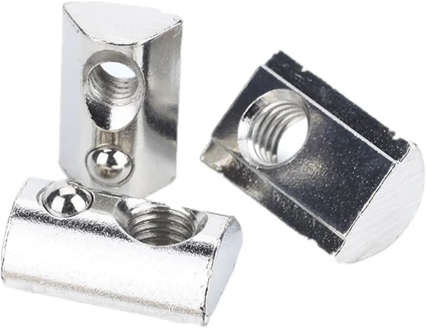 3D Printer Parts Accessories 50pcs/lot 40 type elastic nut block 40 series M3/M4/M5/M6/M8 nut(M5)