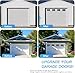 Magnetic Garage Door Window Panels – 16PCS Faux Mirror Window Kit for 1 Car Garage Door, 10 Min Tool-Free Install, Strong Magnet, Instantly Boost Curb Appeal, Looks Like Real Windows (6×4 in)