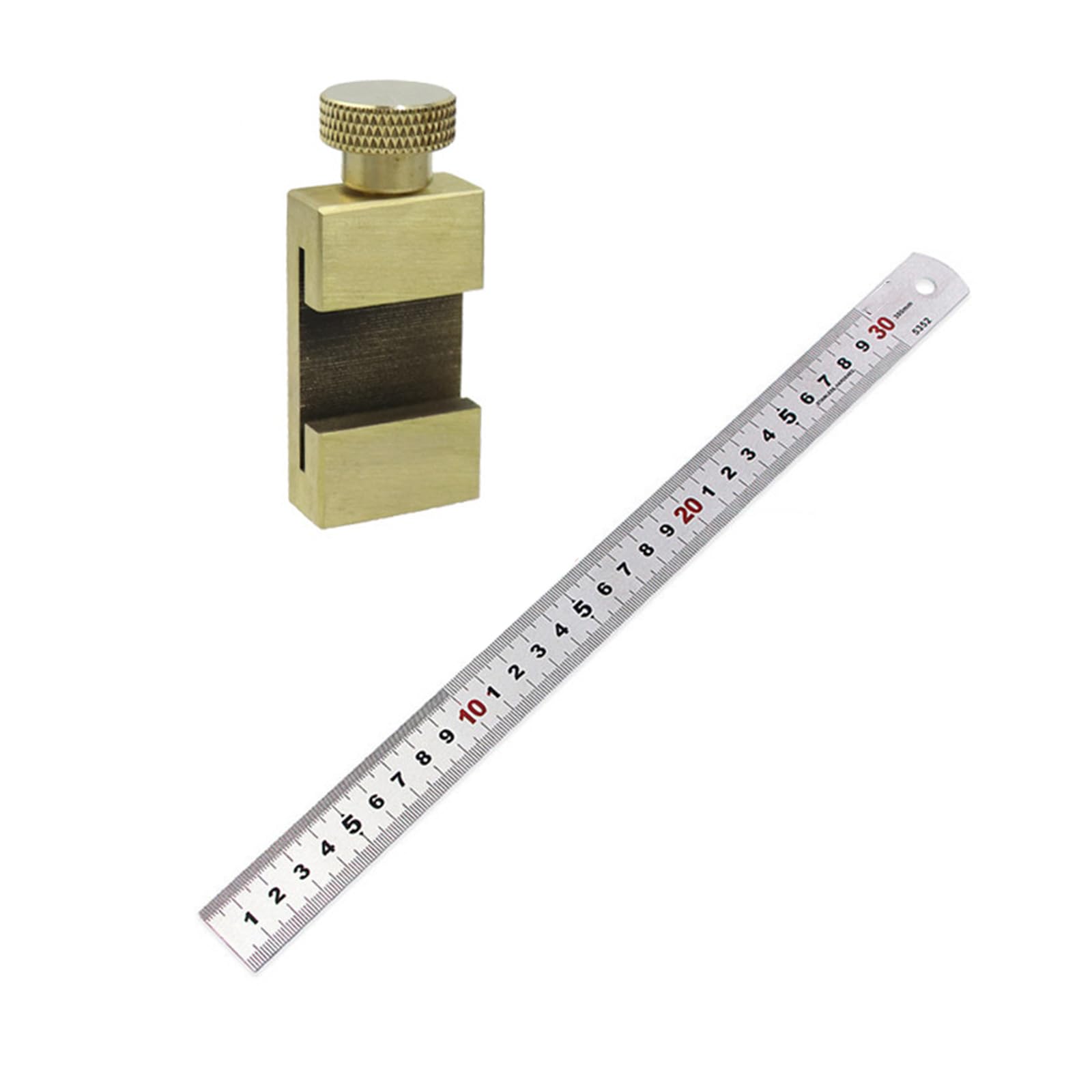 Msioytog A Brass Measuring Block, Clamp Stabilizing Component, For Industrial Measurement Tools Djustable Brass Positioning Id