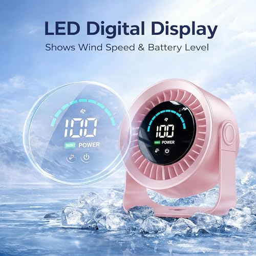 Petit ventilateur de table silencieux et réglable à 360 degrés - 4