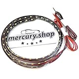Mercury 日本語説明書付き 滑らか 爆光 激薄 シーケンシャルウインカー LED テープライト 60cm 45連 右×1 左×1 計2本入り 流れるLEDウインカーテープ 12V 車 汎用 ユニバーサル カーアクセサリー
