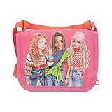 Depesche 12963 TOPModel Joy - Portemonnaie in Rosa, mit Model-Motiv, Geldbörse mit Fächern für Münzen, Scheine und Karten