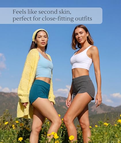 Image of LazyCozy Bamboo Viscose Sleep Shorts for Women, Soft Dolphin Lounge Shorts | Comfy Y2K Micro Mini Pajama Shorts, Lightweight Booty Shorts, Summer Pj Shorts, Knit Workout Shorts