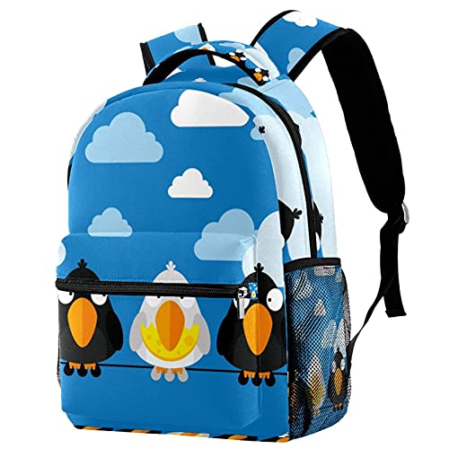 Sac à dos de voyage oiseaux bleus enfants : fini les gourdes qui fuient