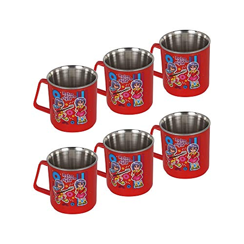 Image of Rema - Stainless Steel Cups for Coffee and Tea Set of 6 Pieces (Made in India)