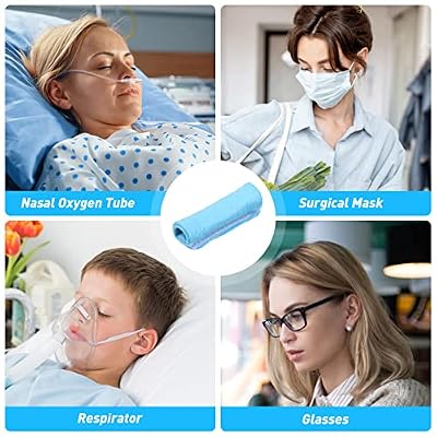 COHEALI Nasal Cannula Ear Cushions: 4pcs Soft Oxygen Ear Pads Oxygen Tubing Cushion Comfort Cannula Wrap Oxygen Cover Supplies Oxygen Accessories for Oxygen Users to Help Relieve Ear Pain