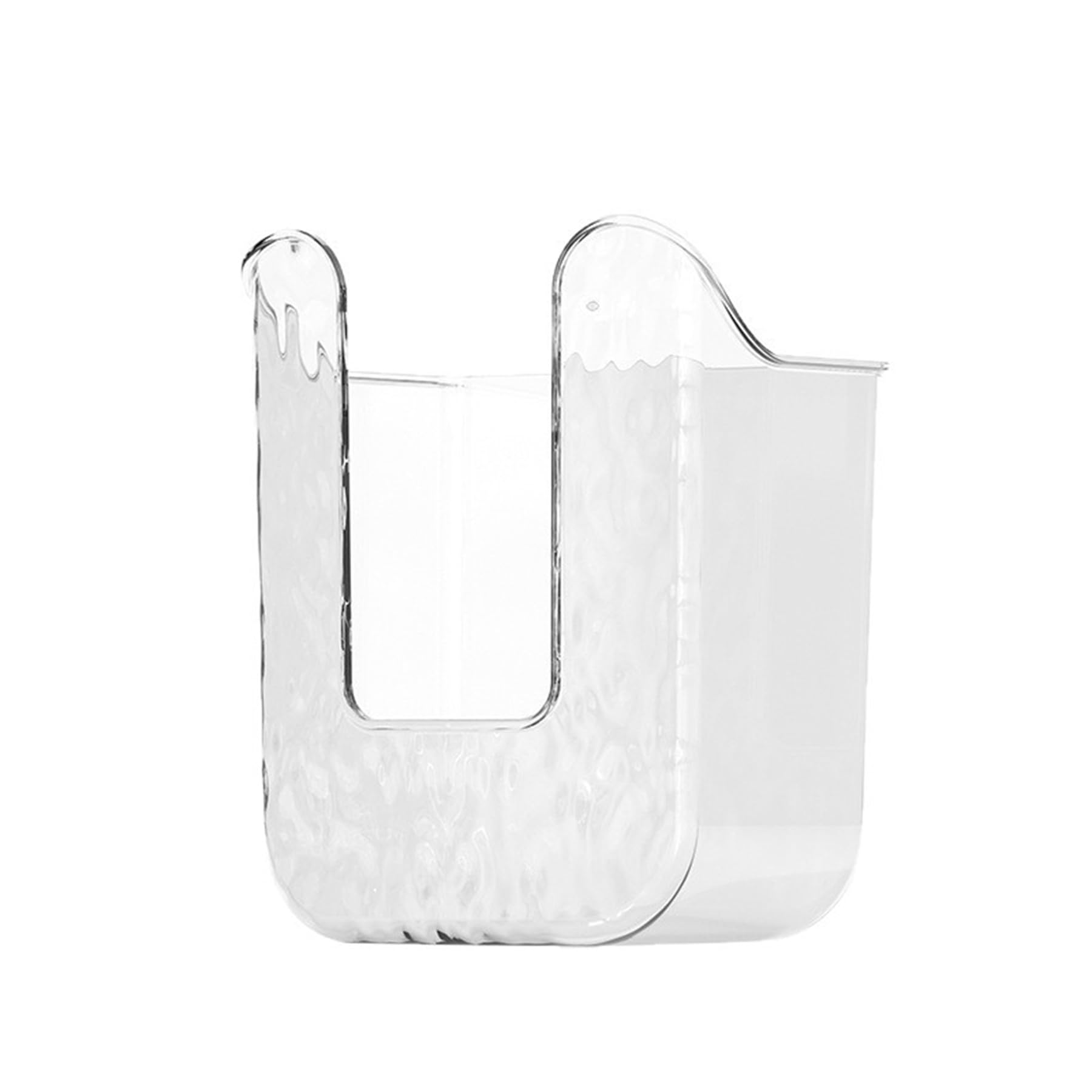Clear Wall Mounted Wet Wipes Dispenser, Refillable Tissue Box for Kitchen and Bathroom, Strong Adhesive No Drill Storage Holder