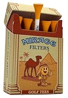 Mirage Filters - Golf Tees 10 Stück 83 mm | Zigaretten-Look | Stylische Premium Tees | Geschenk für Golfer | Smoke The Course
