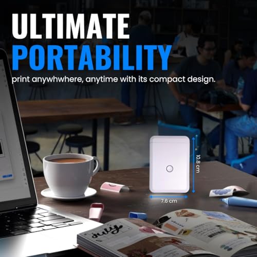 TITAN TECH Label Printer - Mini Portable Label Printer Machine for Office Use - Mini Thermal Printer for Students - Small Inkless Bluetooth Printer... - Image 3
