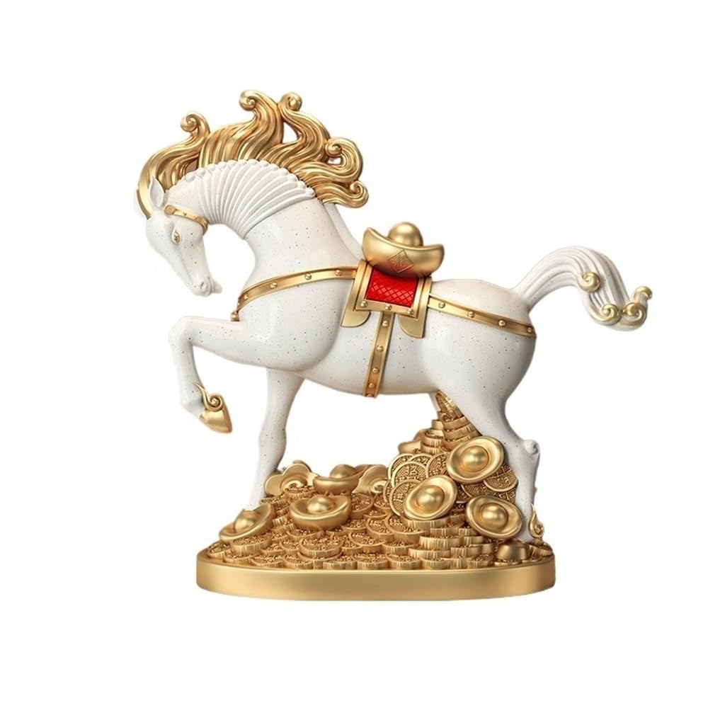 Wqqyu6hkf One Color Table Decorations Creative Horse Ornaments Entrance Living Room Wine Cabinet Office Desktop Decoration Crafts Art Statue
