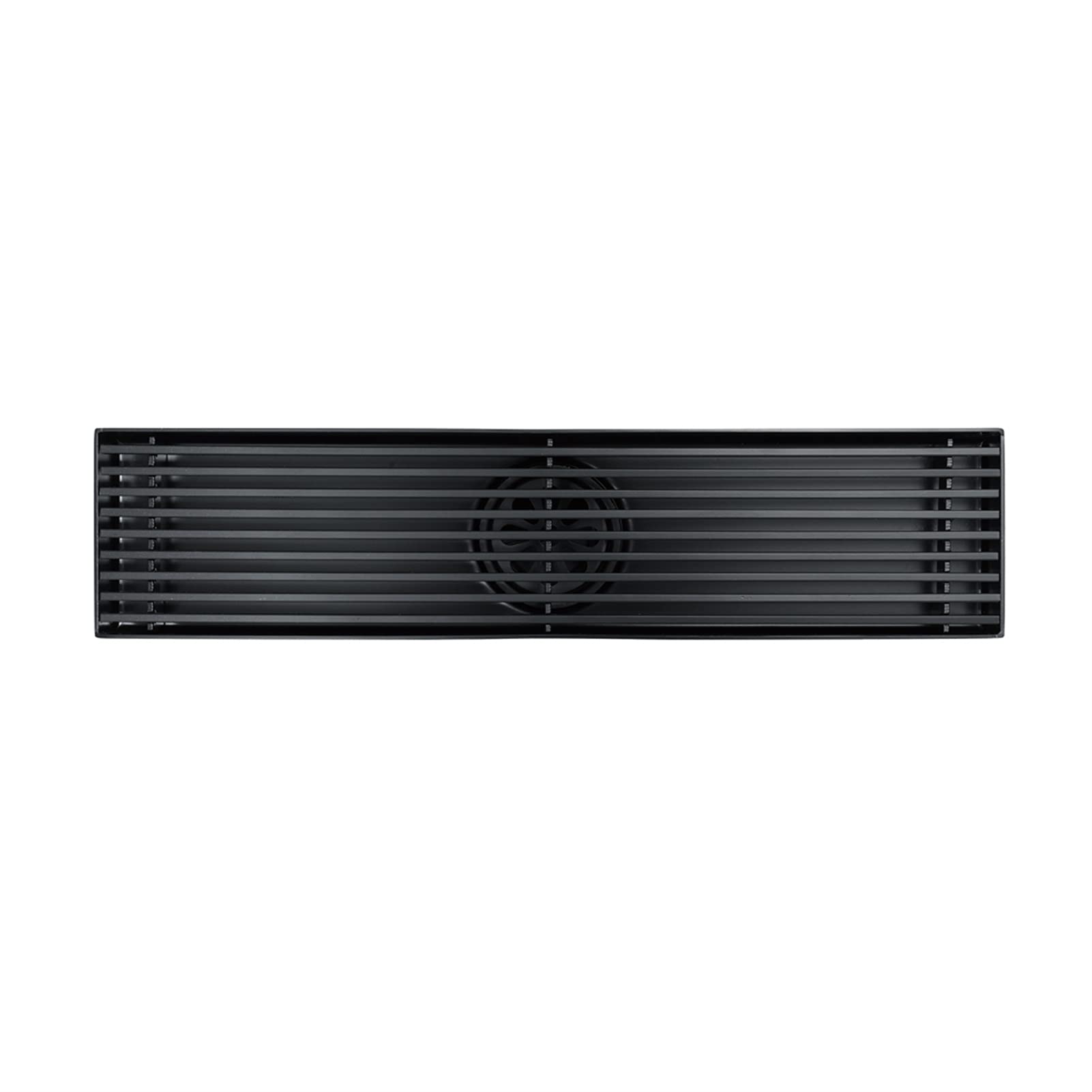 Scarico doccia lineare 30 cm, Scarico a pavimento per doccia in acciaio inossidabile 304, Scarico a pavimento rettangolare, Scarico per doccia con coperchio rimovibile, Filtro per capelli,Nero