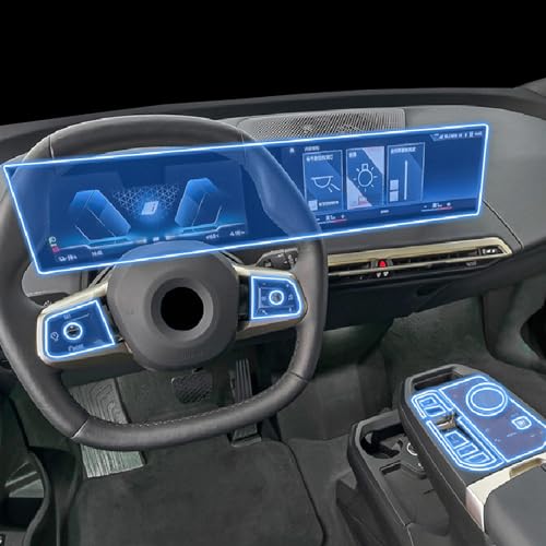 Film d'intérieur de voiture en TPU pour BMW iX 2022-2023 console centrale