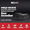 MB Quart Rear Soundbar with 8-Inch Coaxial Speakers, Titanium Tweeters, RGB Light - Compatible with Jeep Gladiator (JT) 20-23 & Wrangler (JL) 18-23