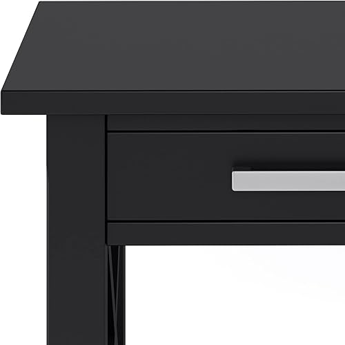 Miniatura 48 de SIMPLIHOME Kitchener Mesa consola – Mesa de sofá de madera maciza de 47 pulgadas de ancho en color blanco, mesa de almacenamiento contemporánea para