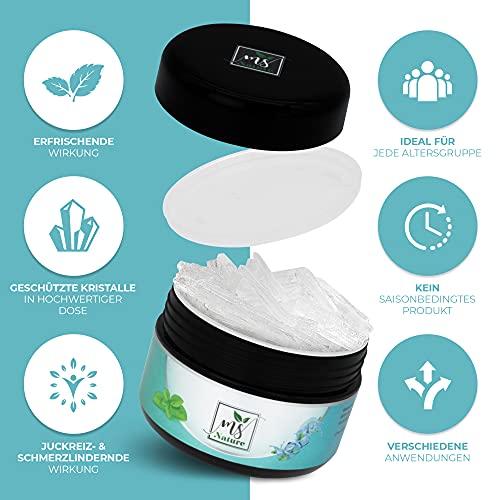 MS Nature® - Premium Qualität - Mentholkristalle für Sauna 100% Minzöl – Eiskristalle als Sauna Zubehör zum Inhalieren – Eukalyptus Saunaaufguss – Sauna Aufgussmittel - Image 4