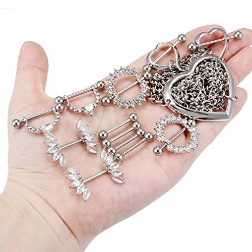 Vqoxaggi 14G Nipple Rings For Women Surgical Steel Vxg0002 0 #TOP5