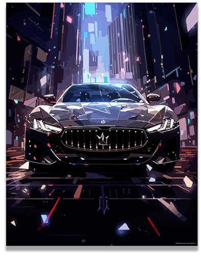 Speed Maserati Wall Art Poster 11x14 Unframed