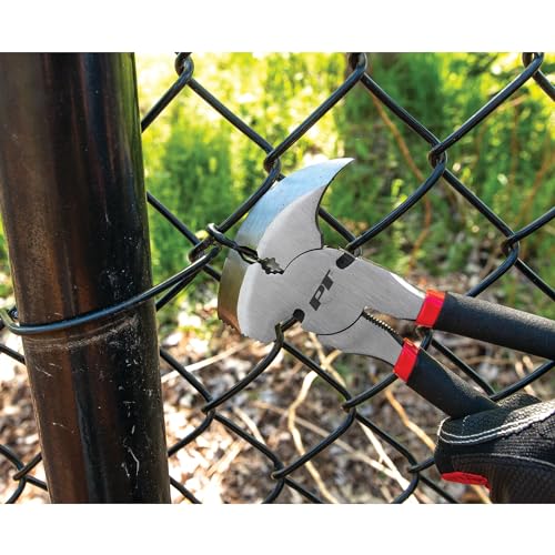 Image of Performance Tool W1722 10 in. Fence and 8 in. Diagonal Pliers Set | Drop forged alloy steel. Cushion grip handles. Features hammer head, pick end, wire cutters and crimper